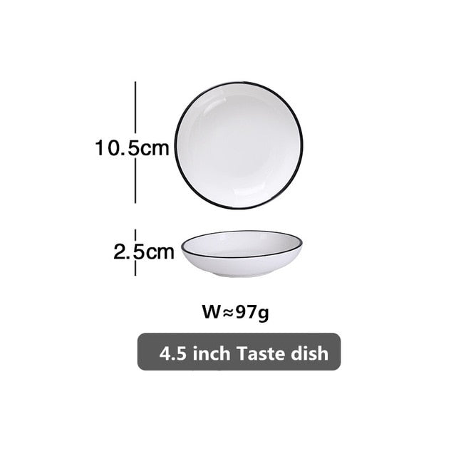 White Dinner Plate Set