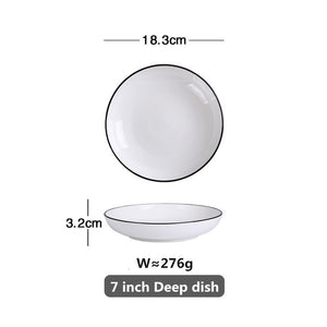 White Dinner Plate Set