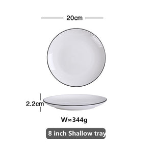 White Dinner Plate Set