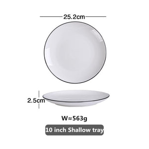 White Dinner Plate Set