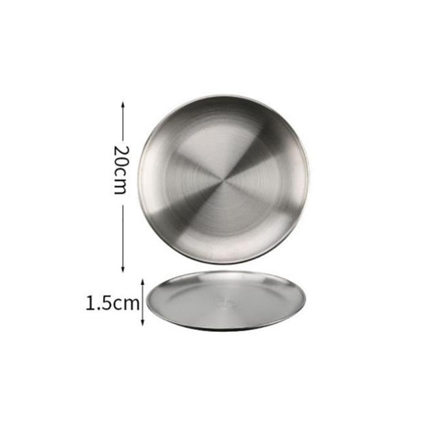 Stainless steel Dinner Plates