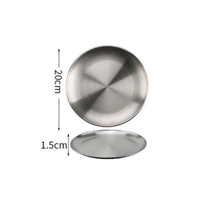 Stainless steel Dinner Plates