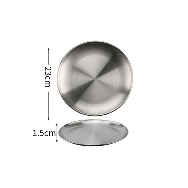 Stainless steel Dinner Plates