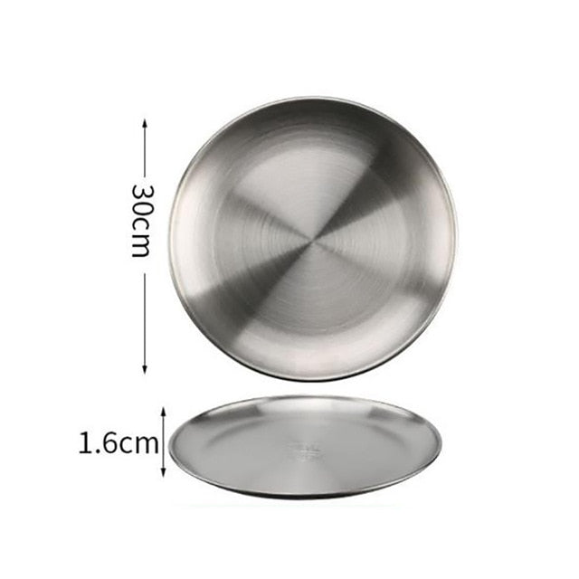 Stainless steel Dinner Plates