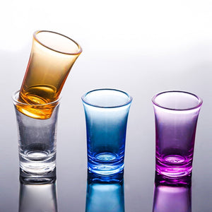 6Pcs/Set Color Plastic Spirits Shot Glass