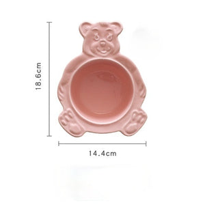 Korean Ins Style Retro Cute Bear Bowl