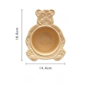 Korean Ins Style Retro Cute Bear Bowl